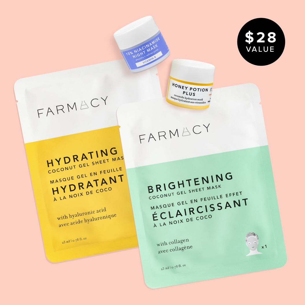 4-Piece Mask + Relax Gift ($28 Value)
