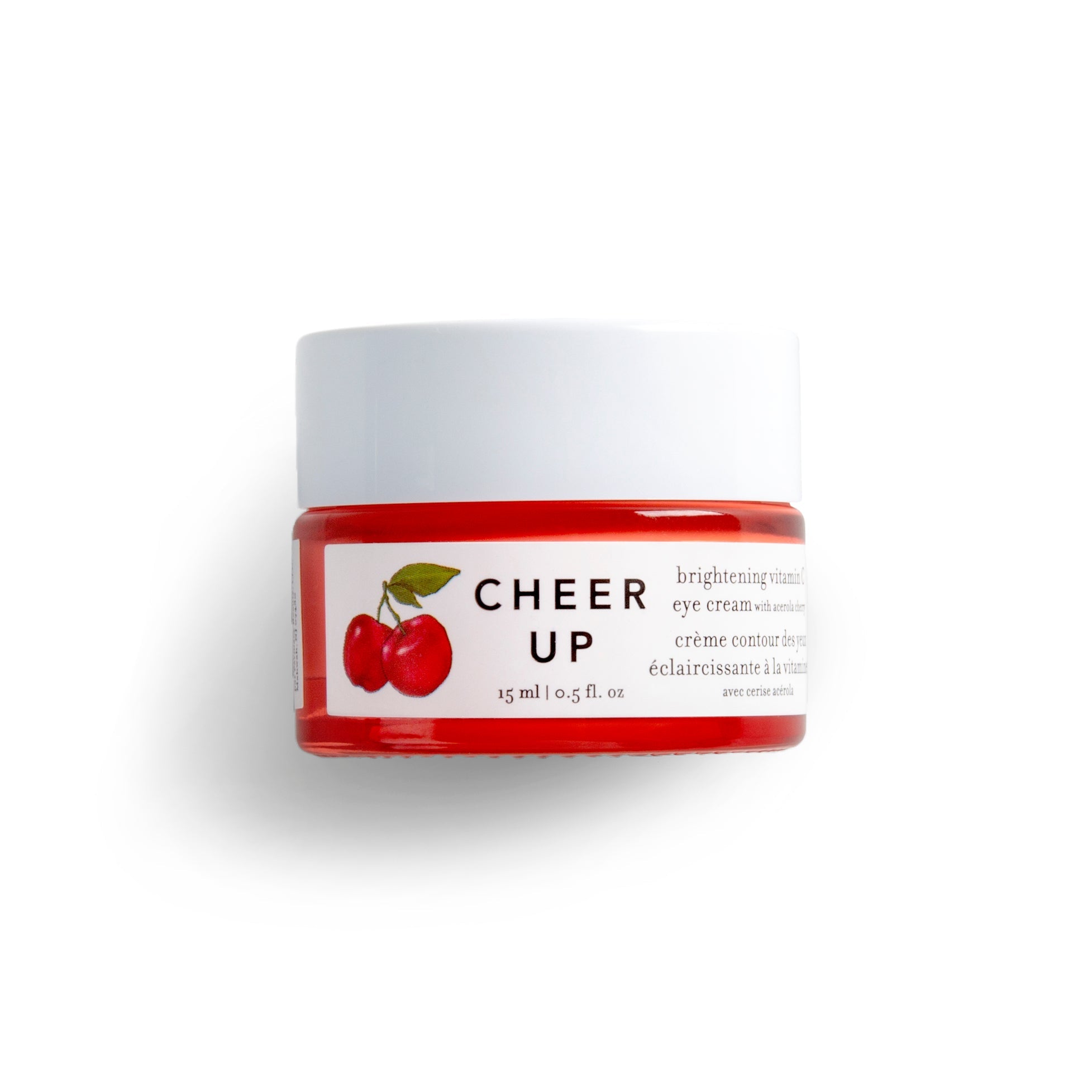 A bottle of Farmacy's Cheer Up vitamin c under eye cream