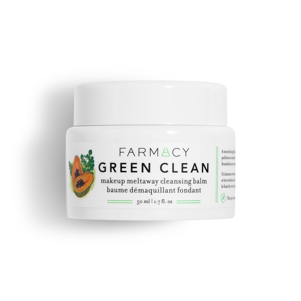A bottle of the Farmacy Green Clean