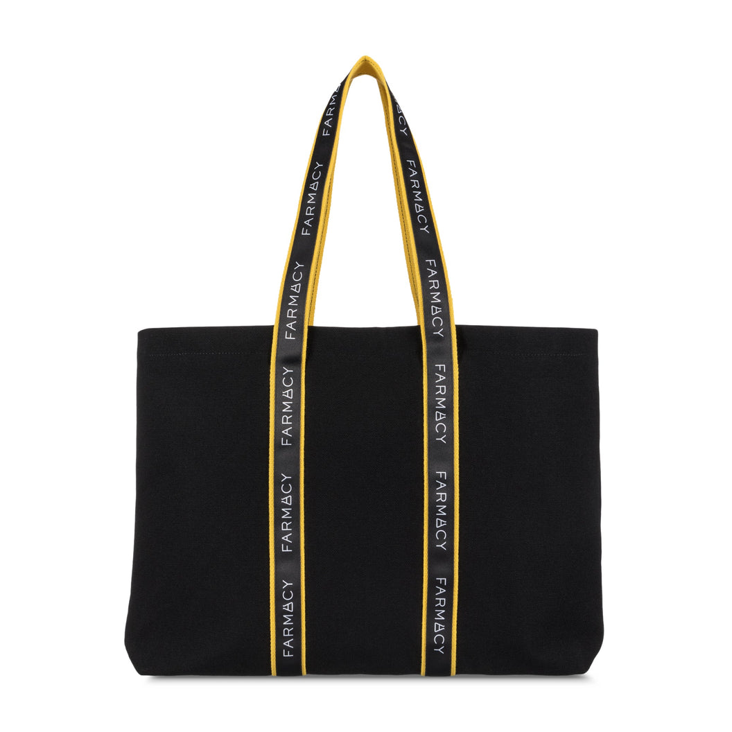 Farmacy XL Black Canvas Tote