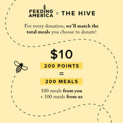 The Hive x Feeding America 200 Meals Donation