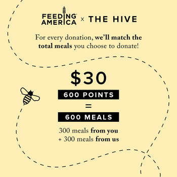 The Hive x Feeding America 600 Meals Donation