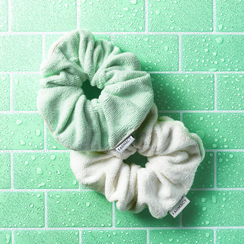 Squeaky Clean Towel Scrunchie - White